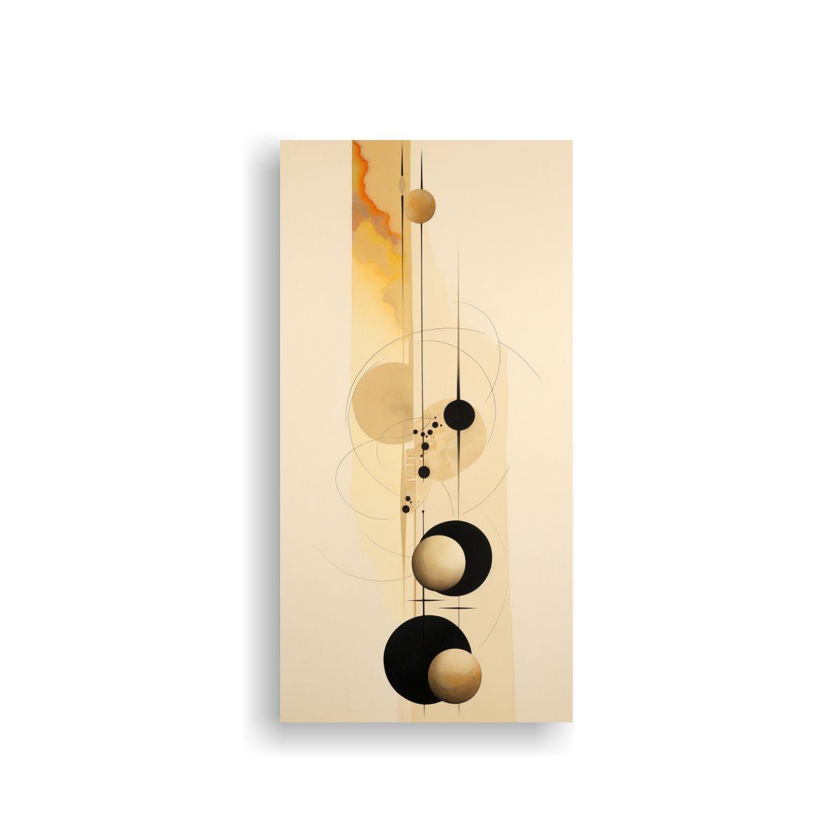 Cuadro Estético Intenso En Fondo Beige 70x140cm-0