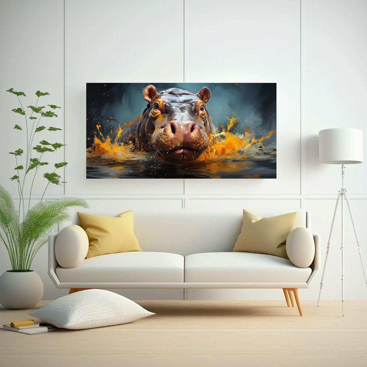 Cuadro En Bastidor Estilo Pintura Al Estilo Óleo 40x20cm-2