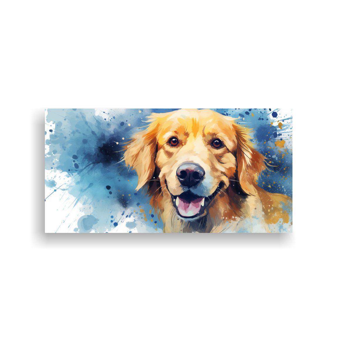 Cuadro De Arte Moderno Impactante Con Una Mascota 40x20cm-0