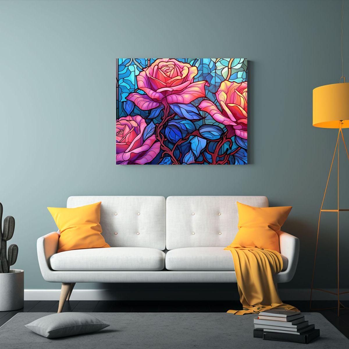 Pinturas De Decoración De Arte Conceptual Llamativo Con Vid 45x30cm-2