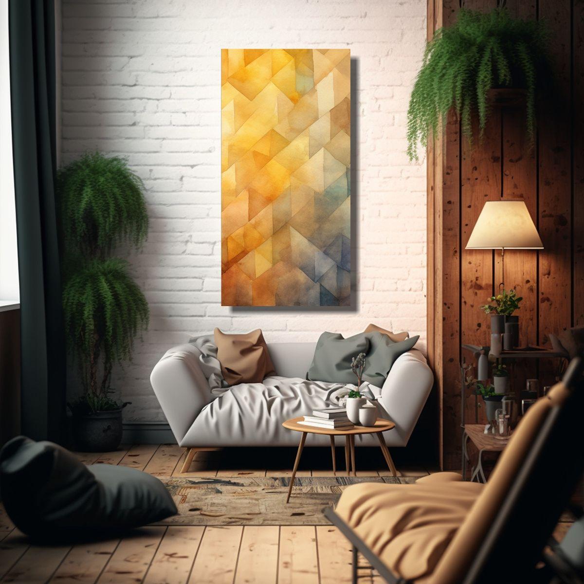 Pintura Decorativa En Lienzo De Papel De Acuarela 80x160cm-2