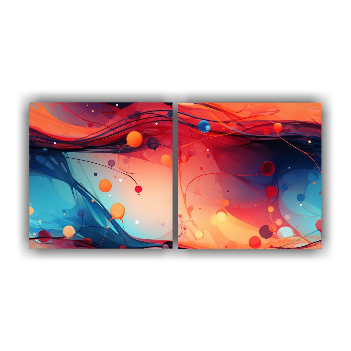 Cuadro Abstracto Moderno John Harris En Temática 40x20 Cm-0