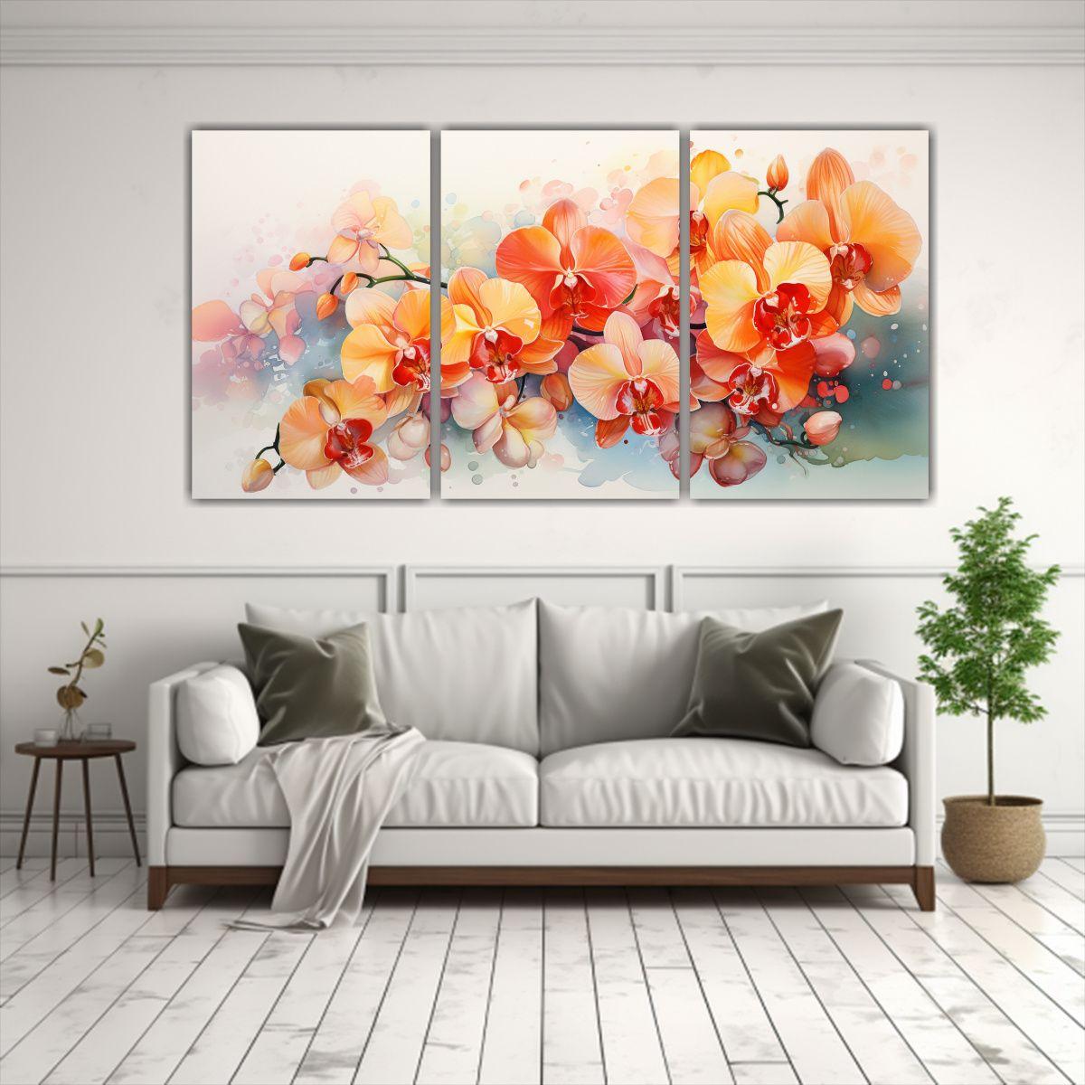 Lienzos Inspirador Alta Resolucion A Orquídeas 180x90 Cm-2