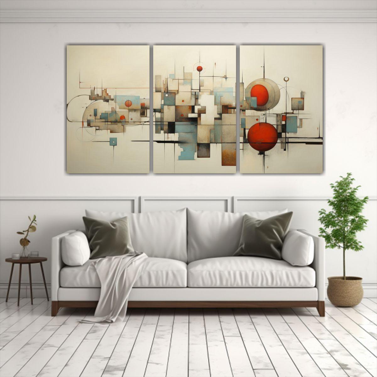 Pinturas Abstractas Horizontales De Inspiración: 120x60 Cm-2