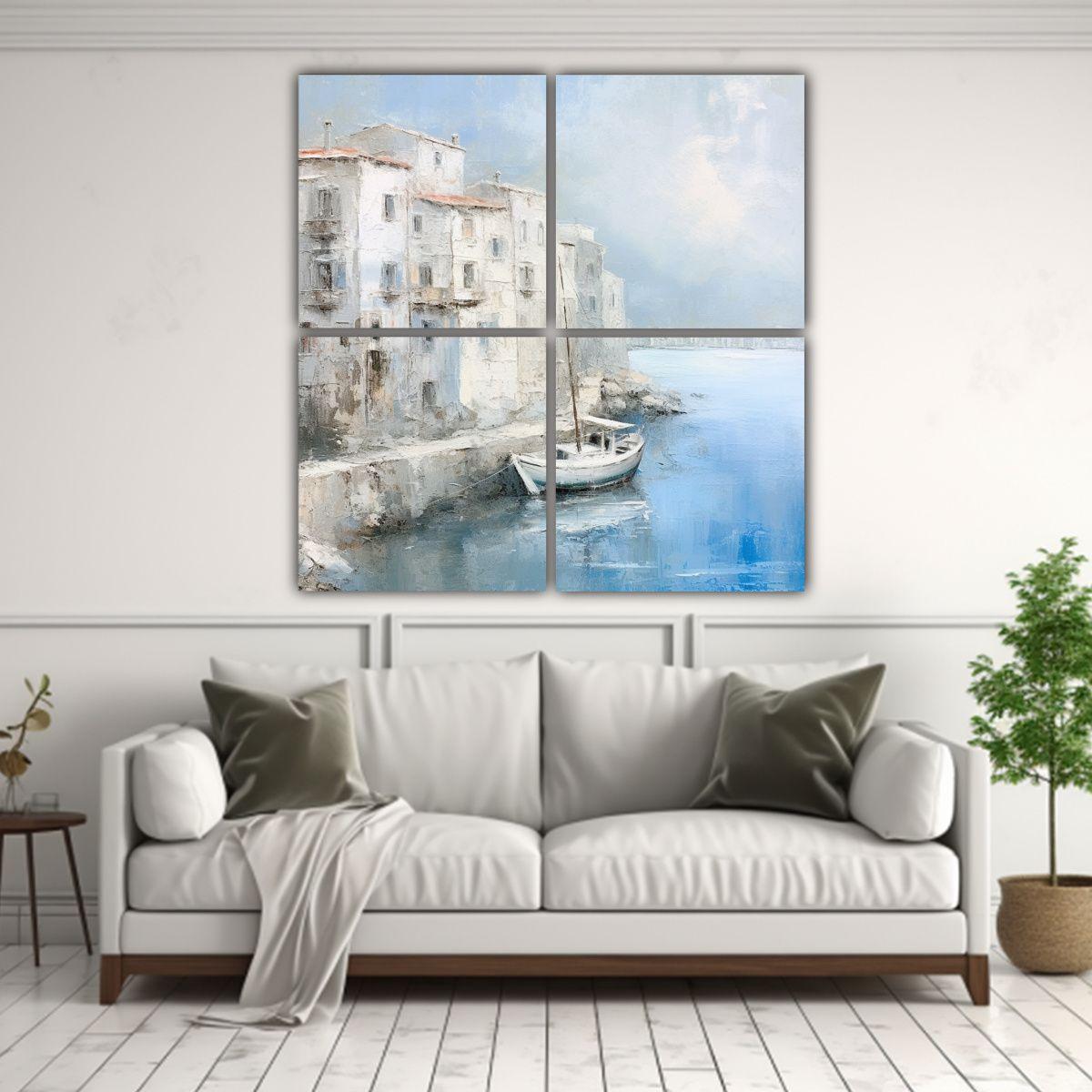 Cuadro De Fotografía De Escenario Mar 160x160 Cm-2