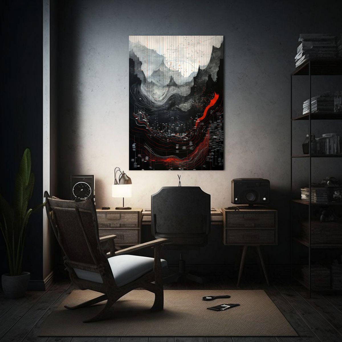 Pinturas Decorativas De La Naturaleza Caótica 80x120cm-2