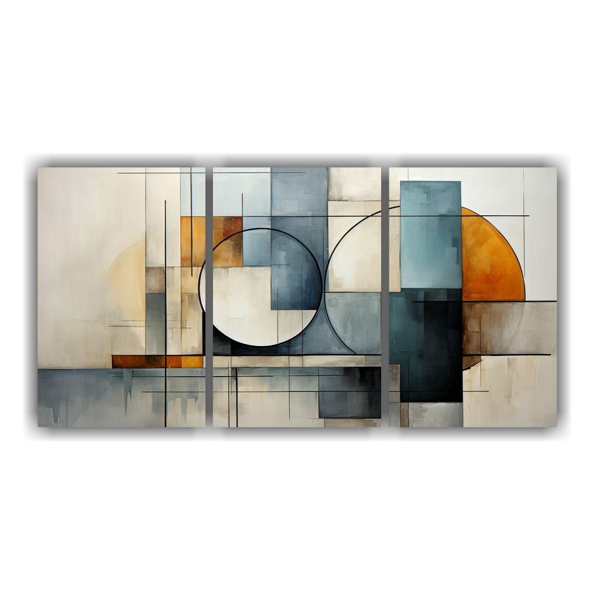 Artes De Pared Expresión Armonía De Colores 60x30 Cm-0
