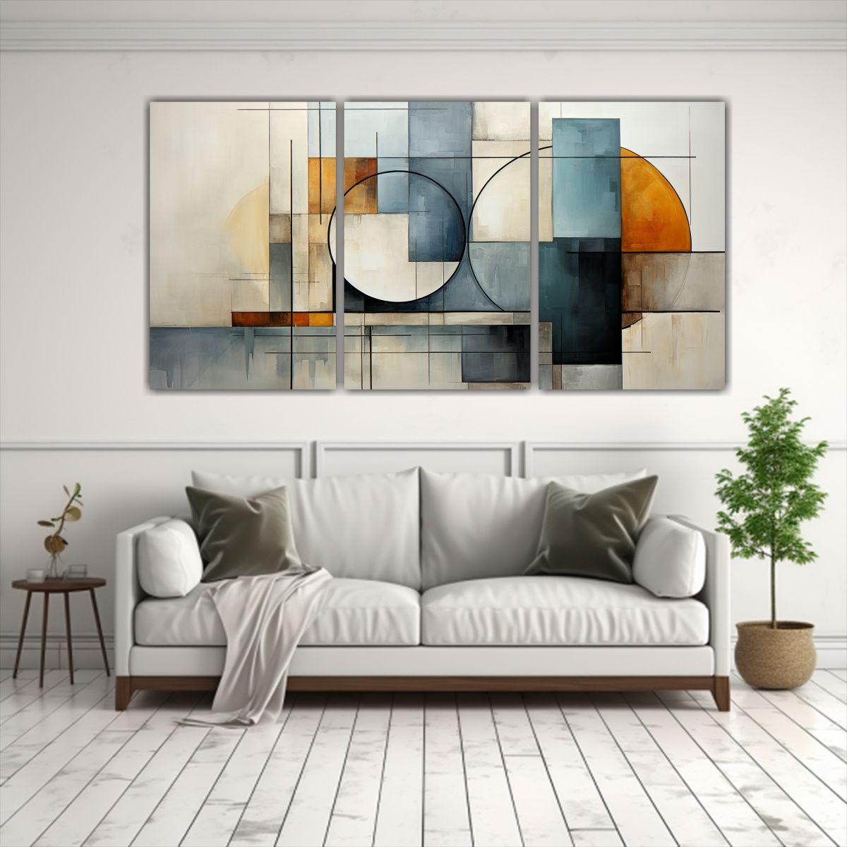 Artes De Pared Expresión Armonía De Colores 60x30 Cm-2