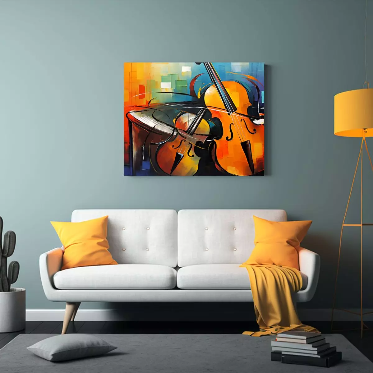 Cuadro Moderno De Líneas Finas, Cultura Musical, Arte De Pa 120x80cm-2
