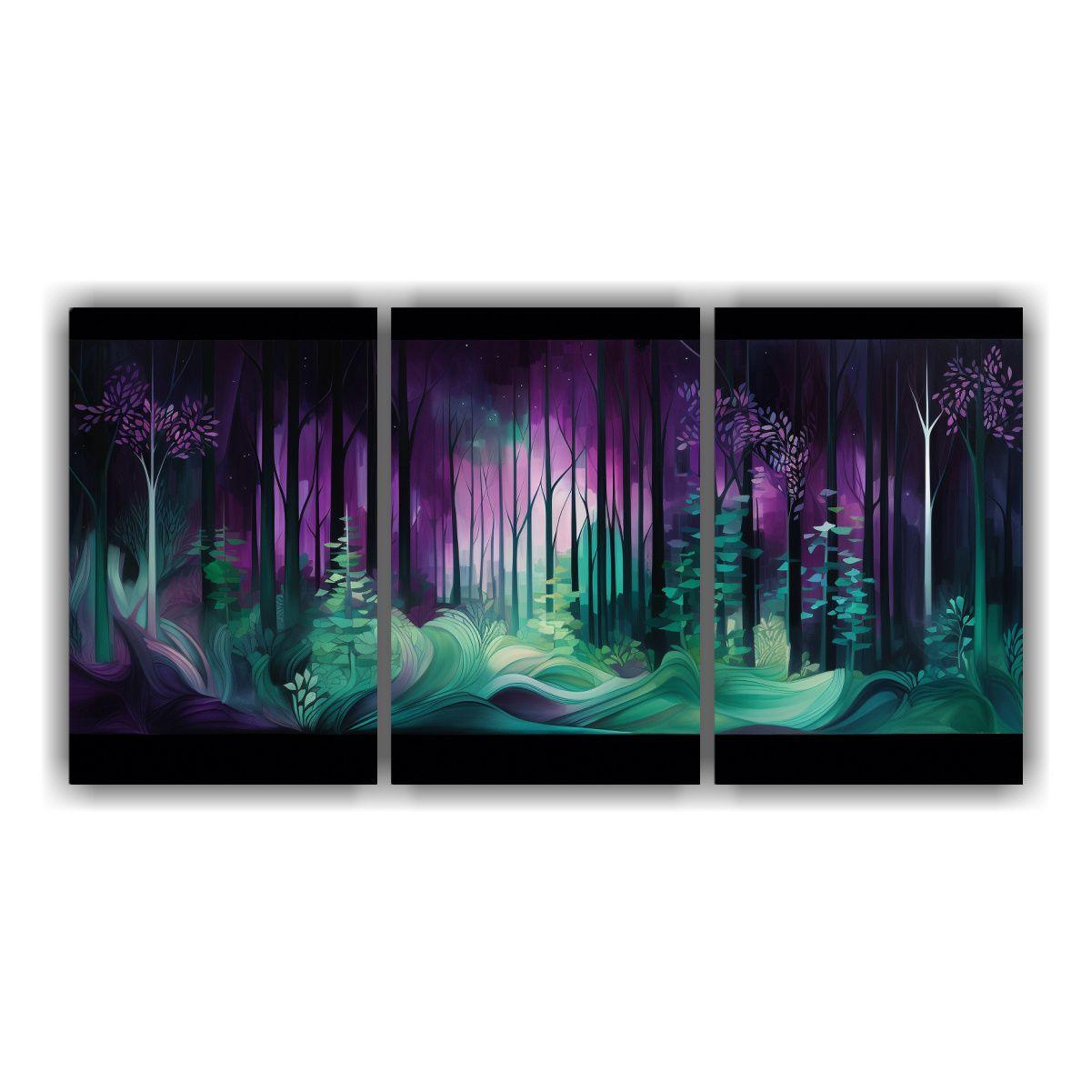 Bosque Encantado: Arte De Pared Abstracto 150x75 Cm-0