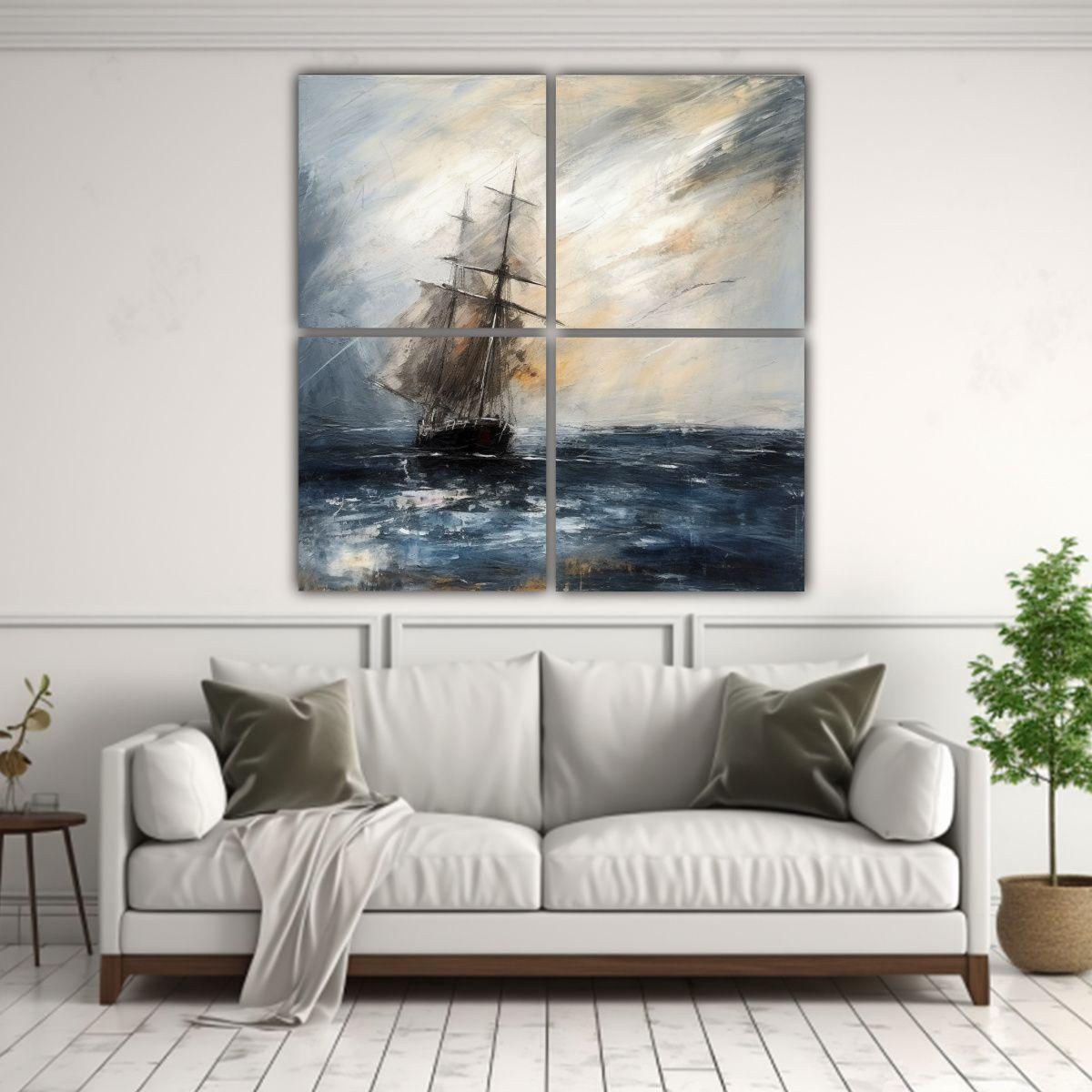 Pinturas Inspiradoras En Estilo Twombly Culturar 40x40 Cm-2