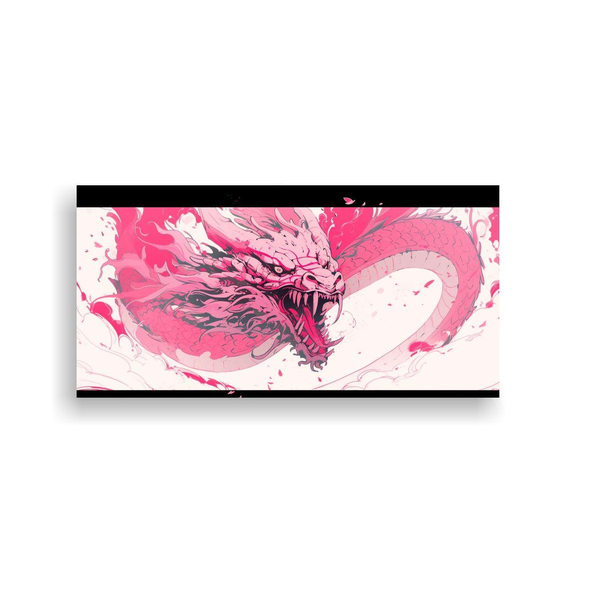 Cuadro Imagen Naturaleza: Dragón Rosa En Ambiente 120x60cm-0