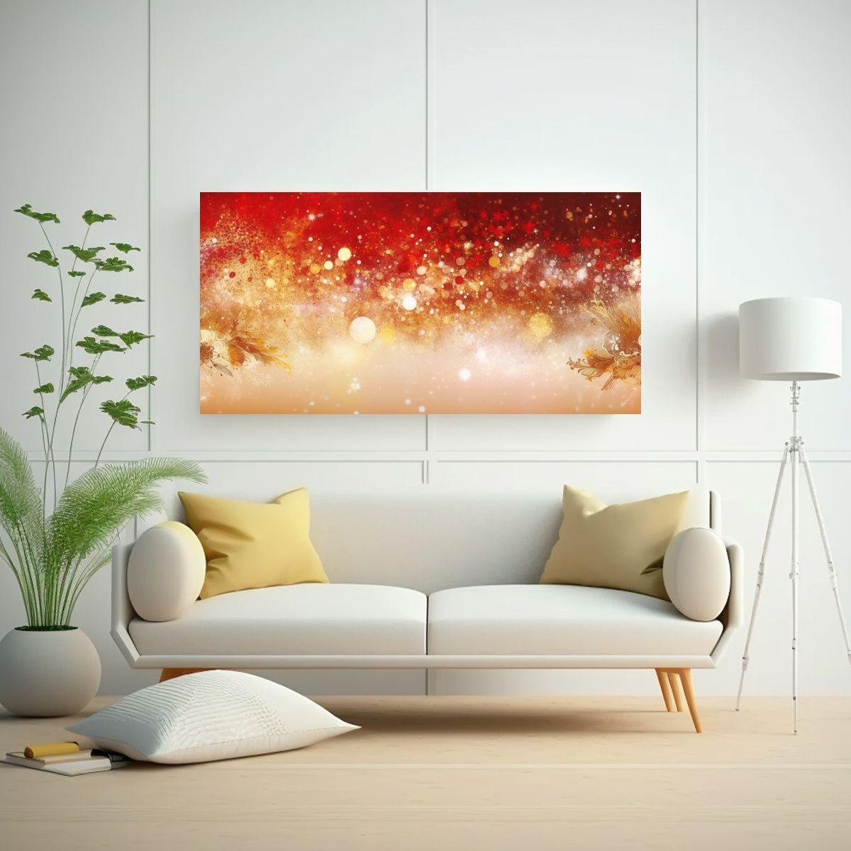 Pinturas De Decoración Con Destellos Blancos 160x80cm-2