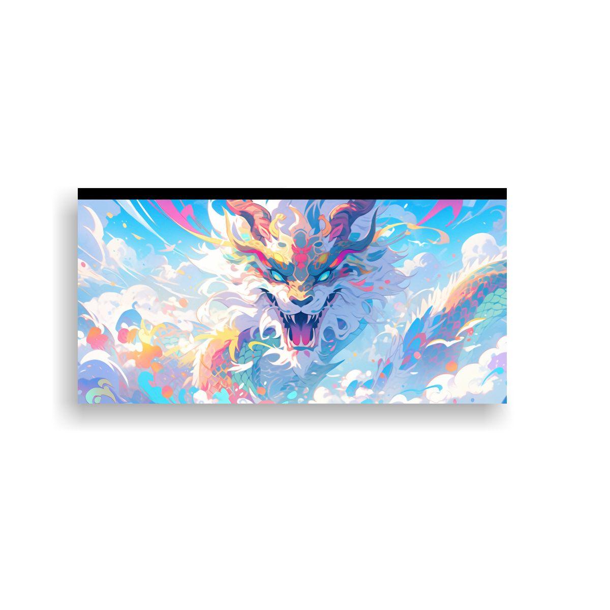 Pintura Tela Bastidor Calidad Económica Dragón 120x60cm-0