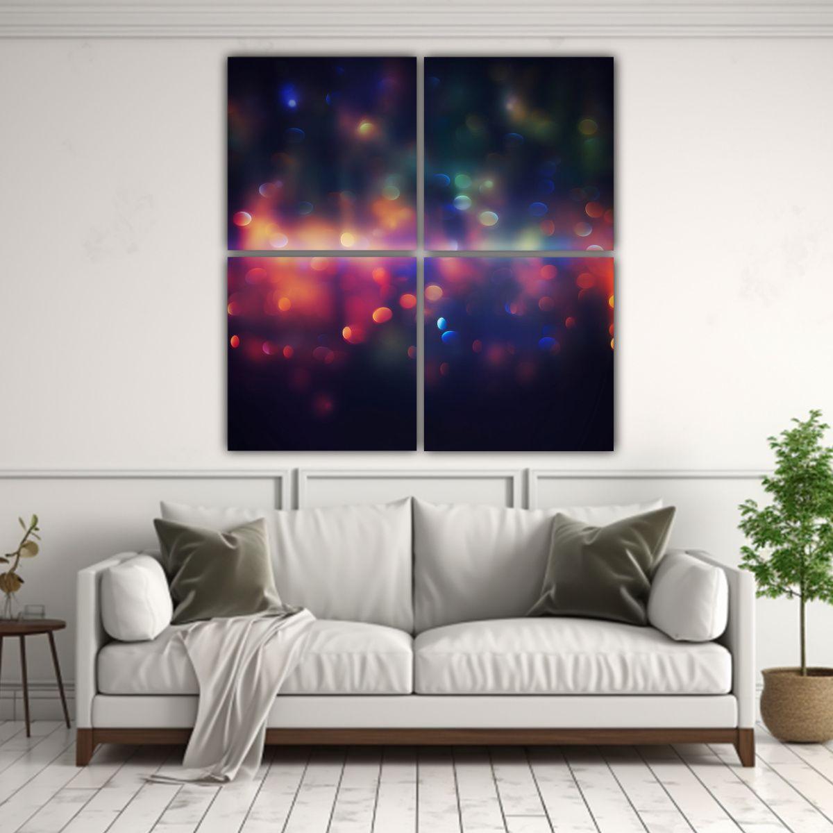 Cuadro Acuarela Inspiración Con Bastidor Y 4 40x40 Cm-2