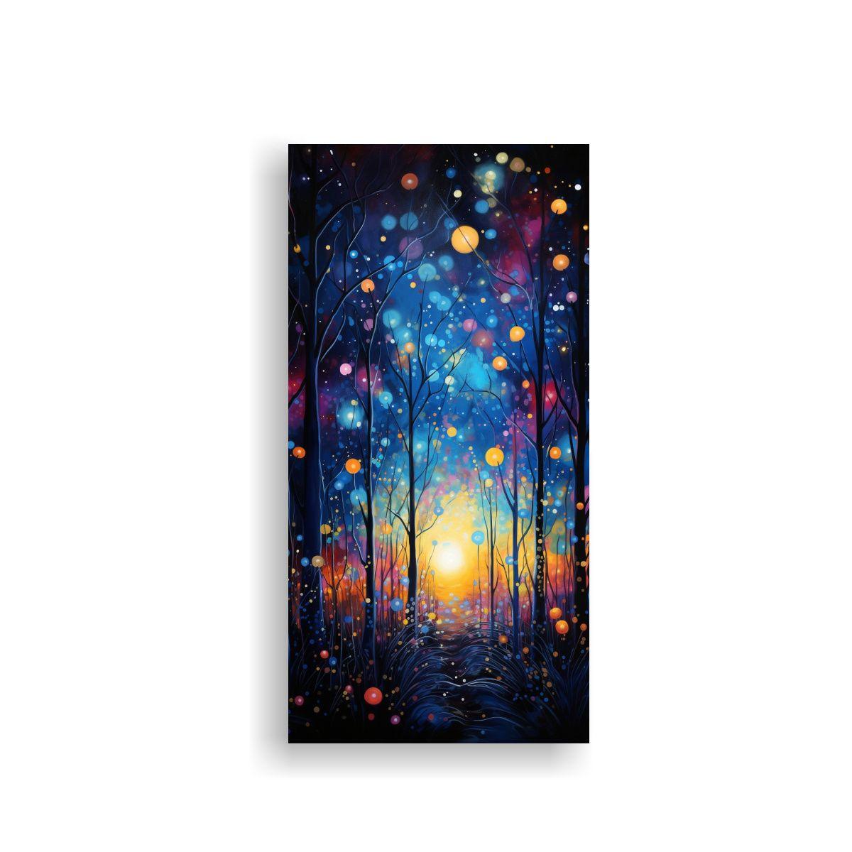 Cuadro De Composición Armonía Danza Abstracta 80x160cm-0