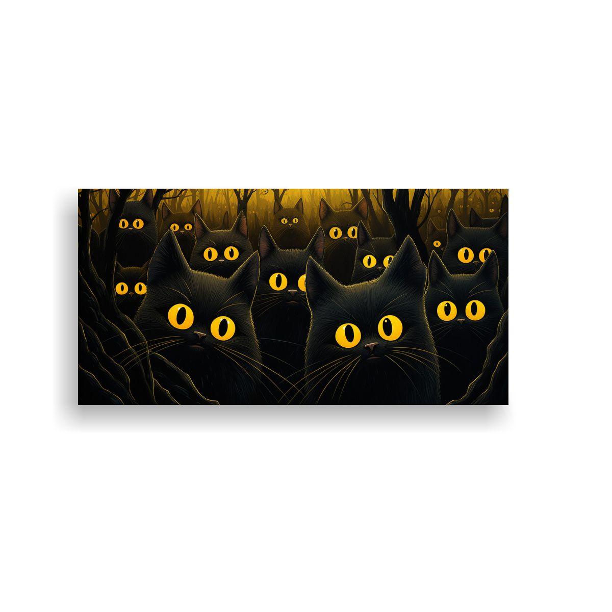 Cuadros Decorativos De Gatos En Divertidas 40x20cm-0