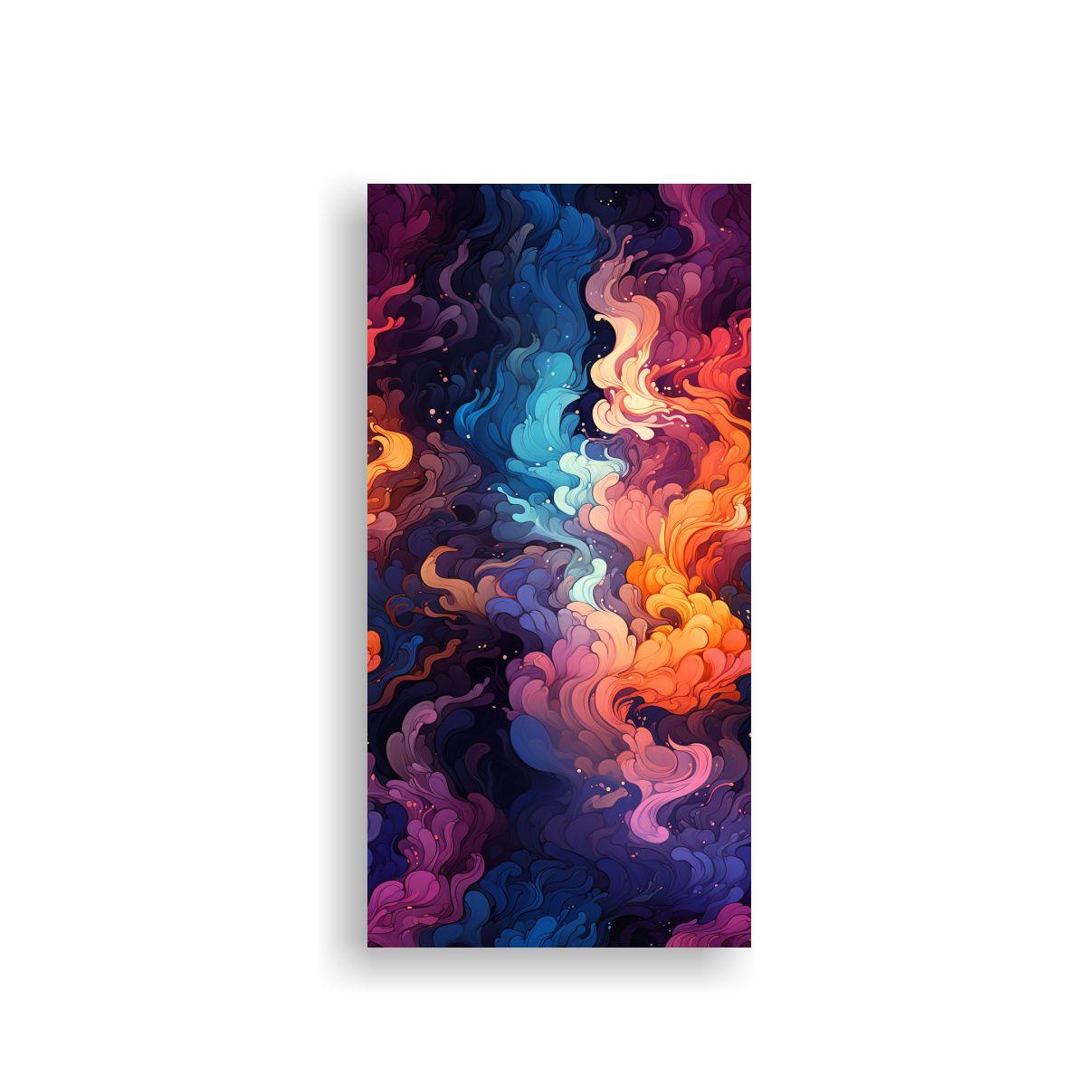 Tela En Bastidor Vintage Vida Arte Abstracto 30x60cm-0