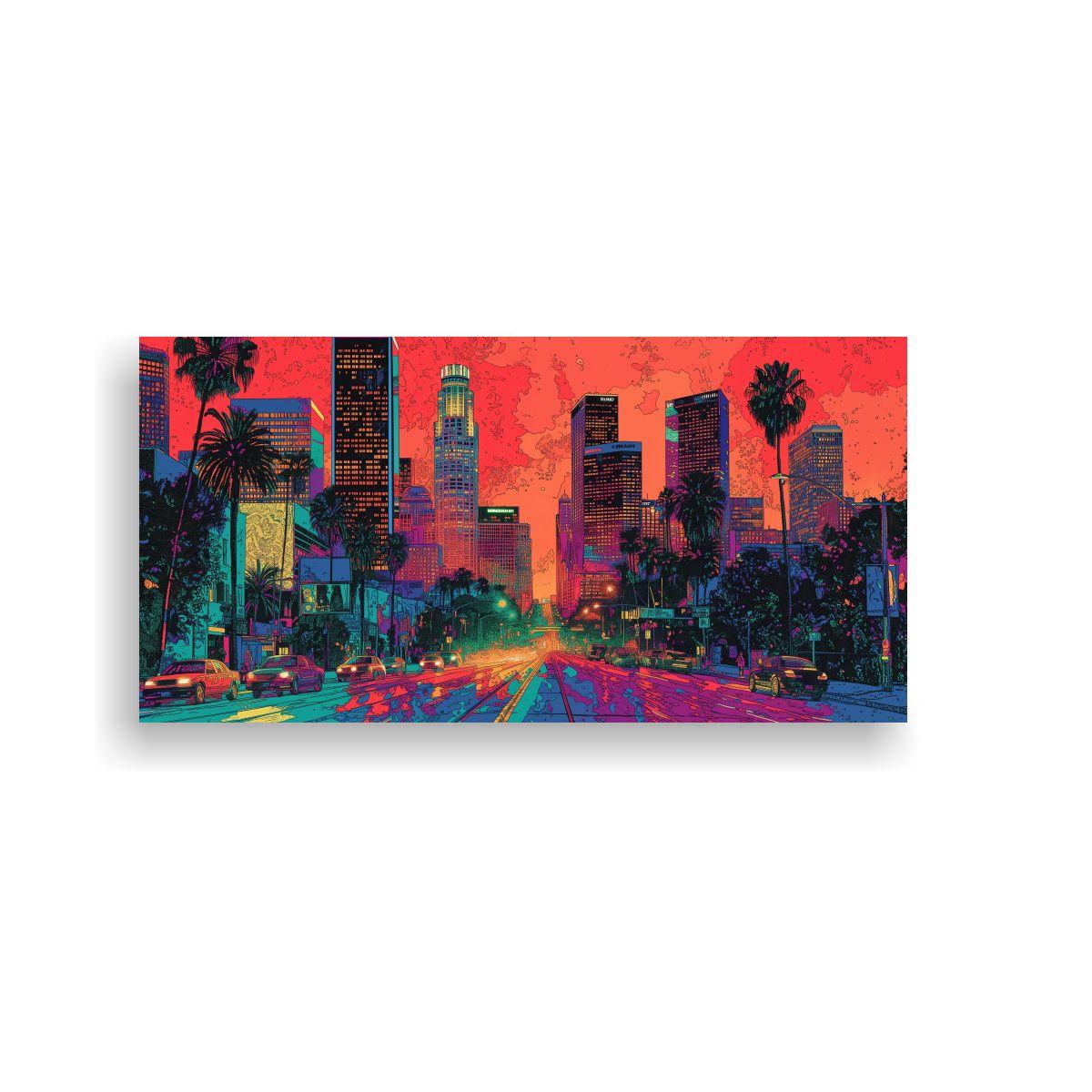Exposición Arte Vintage: Los Ángeles Paisaje 80x40 Cm-0