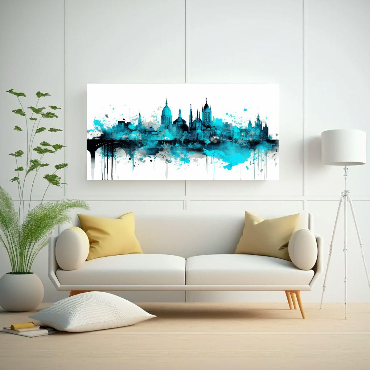 Cuadro De Expresión Moderna En Santiago De Chile  80x40cm-2