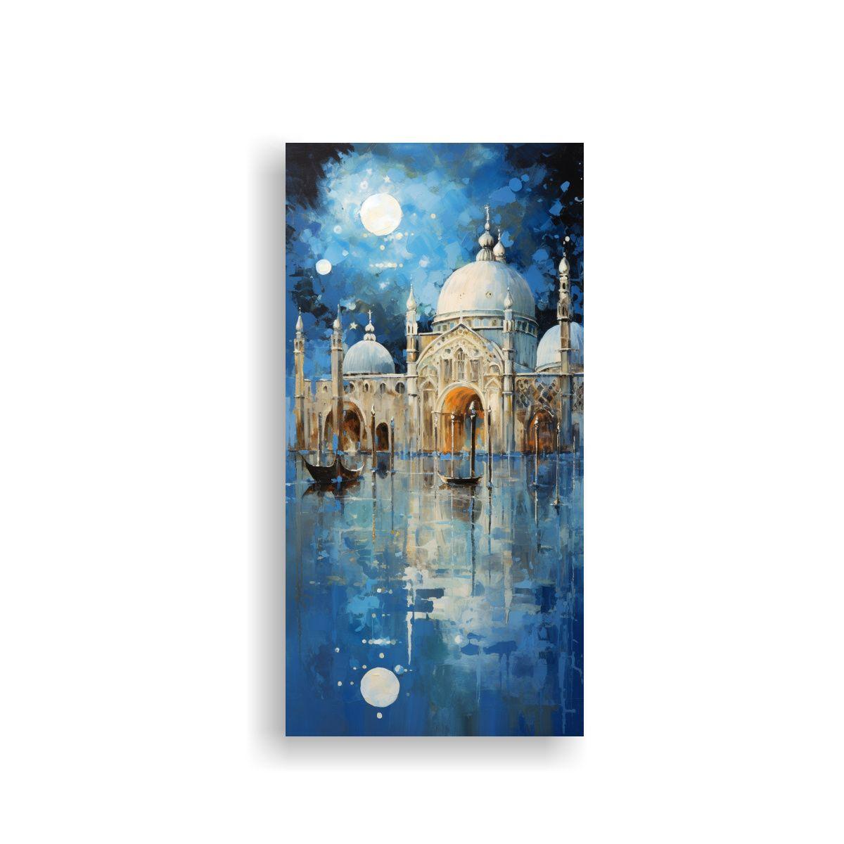 Pintura Decorativa Abstracta Con Motivos 60x120cm-0