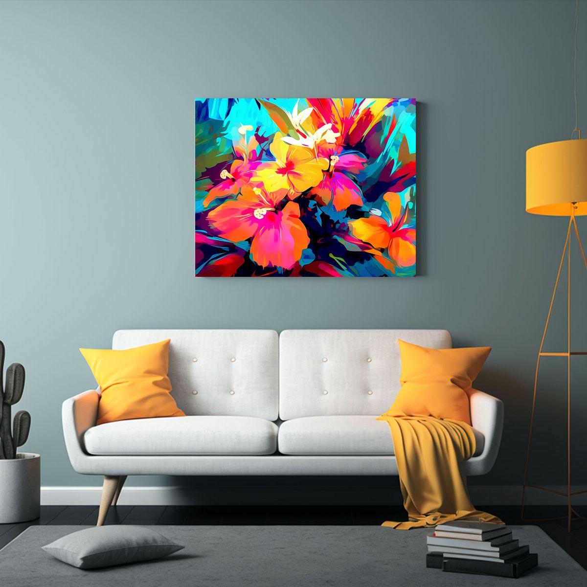 Lienzo Abstracto Equilibrio Arte Digital Estilo Luminoso Y D 120x80cm-2