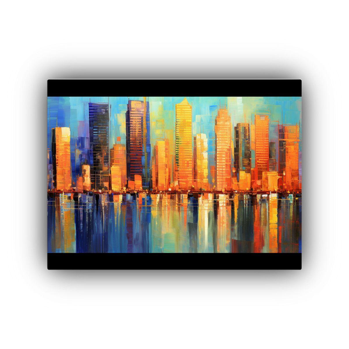Cuadros Abstractos Modernos Lienzo 91460 B981 90x60cm-0