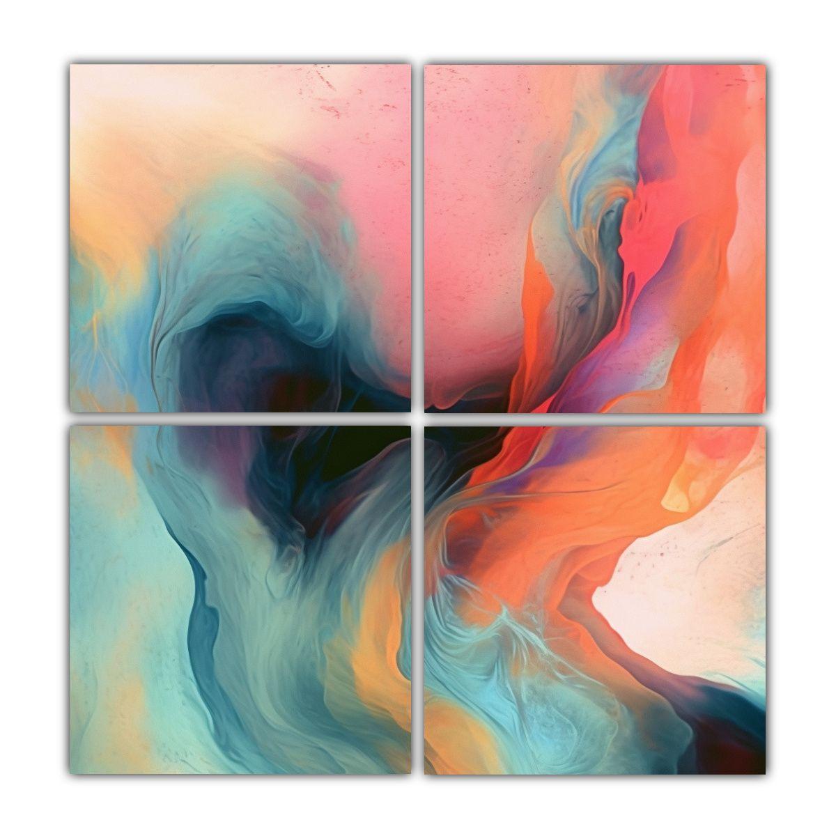 Pinturas Decorativas Abstractas Con Texturas 180x180 Cm-0