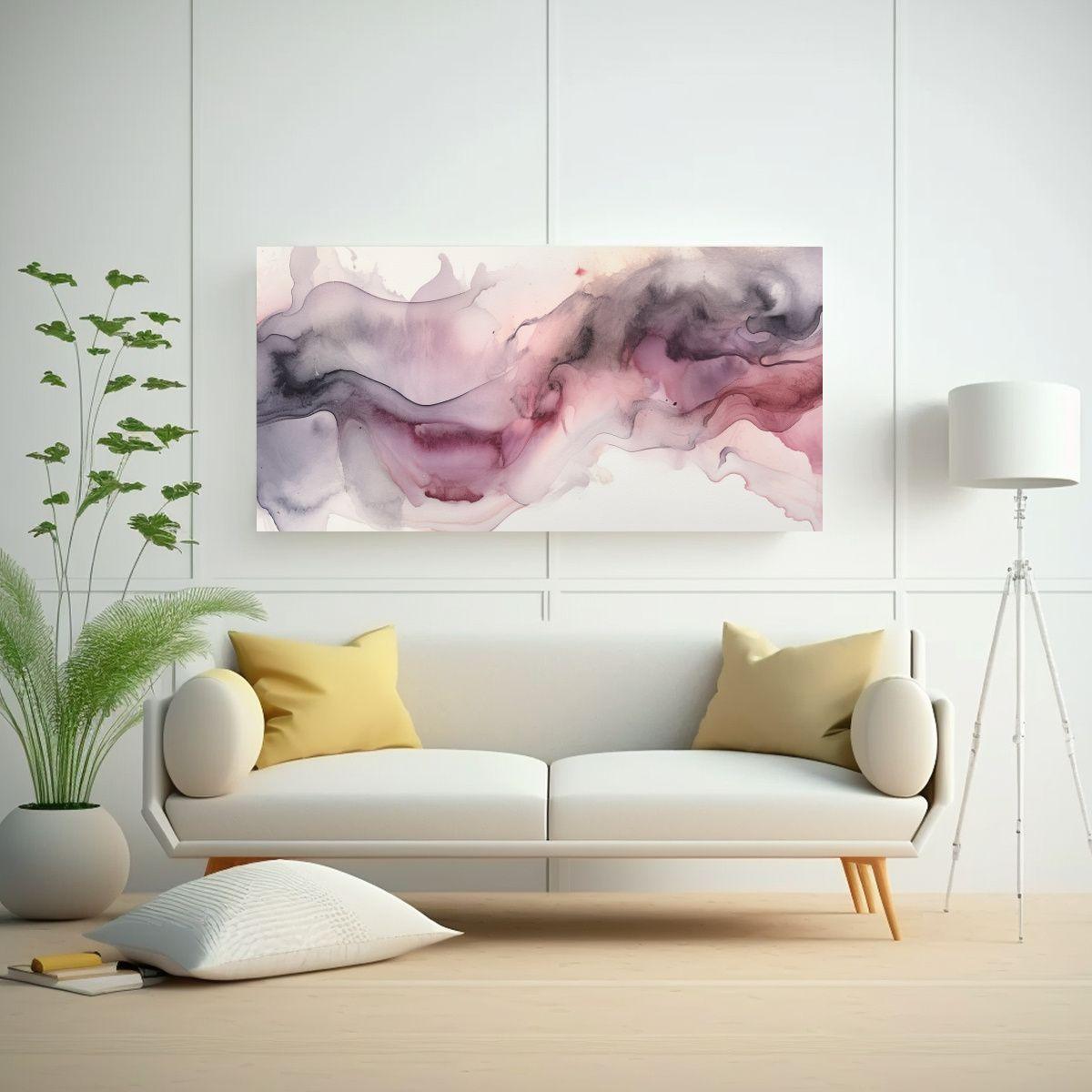 Pinturas De Decoración Con Textura De Acuarela 140x70cm-2