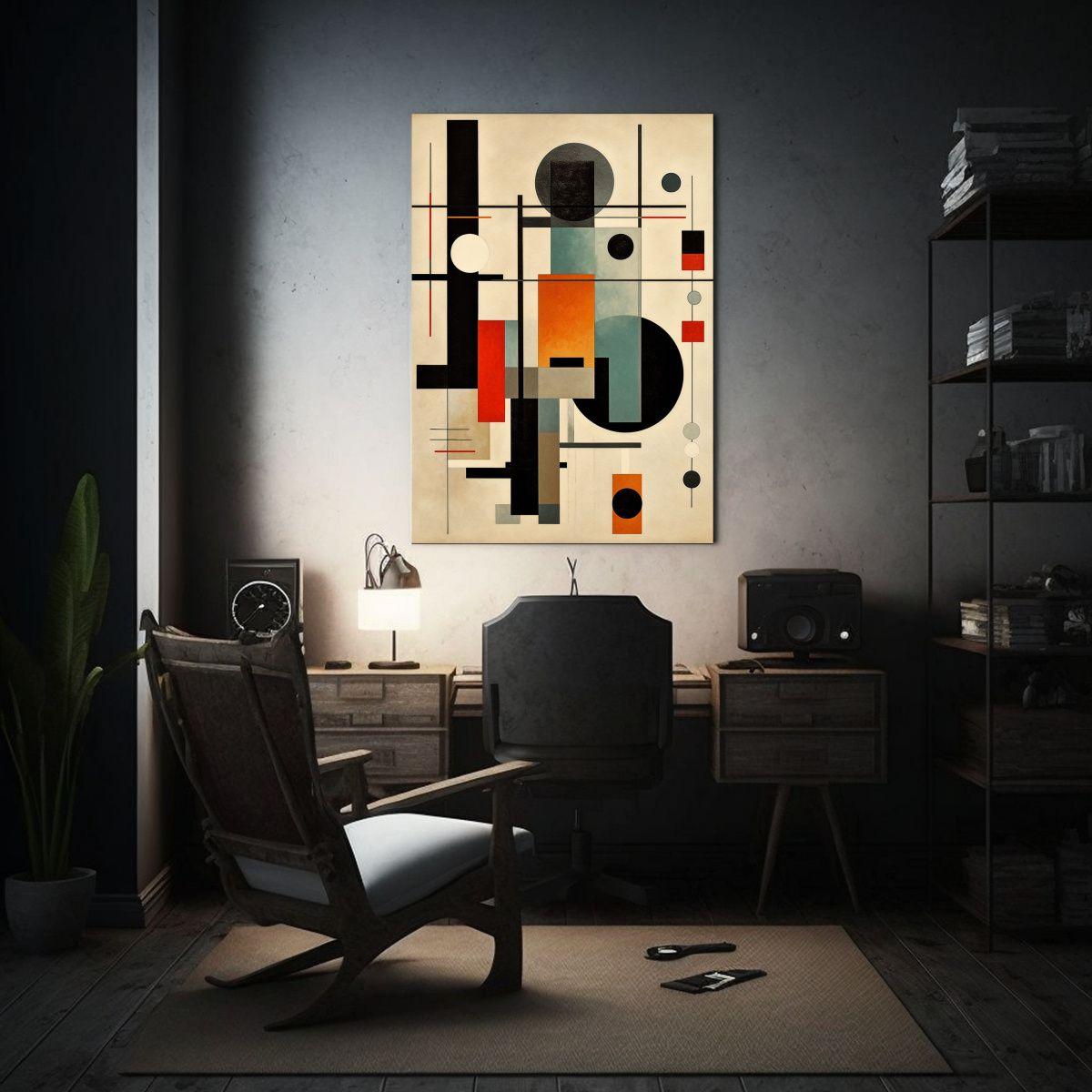 Cuadro Impreso Comedor AiArt Suprematismo Con 80x120cm-2