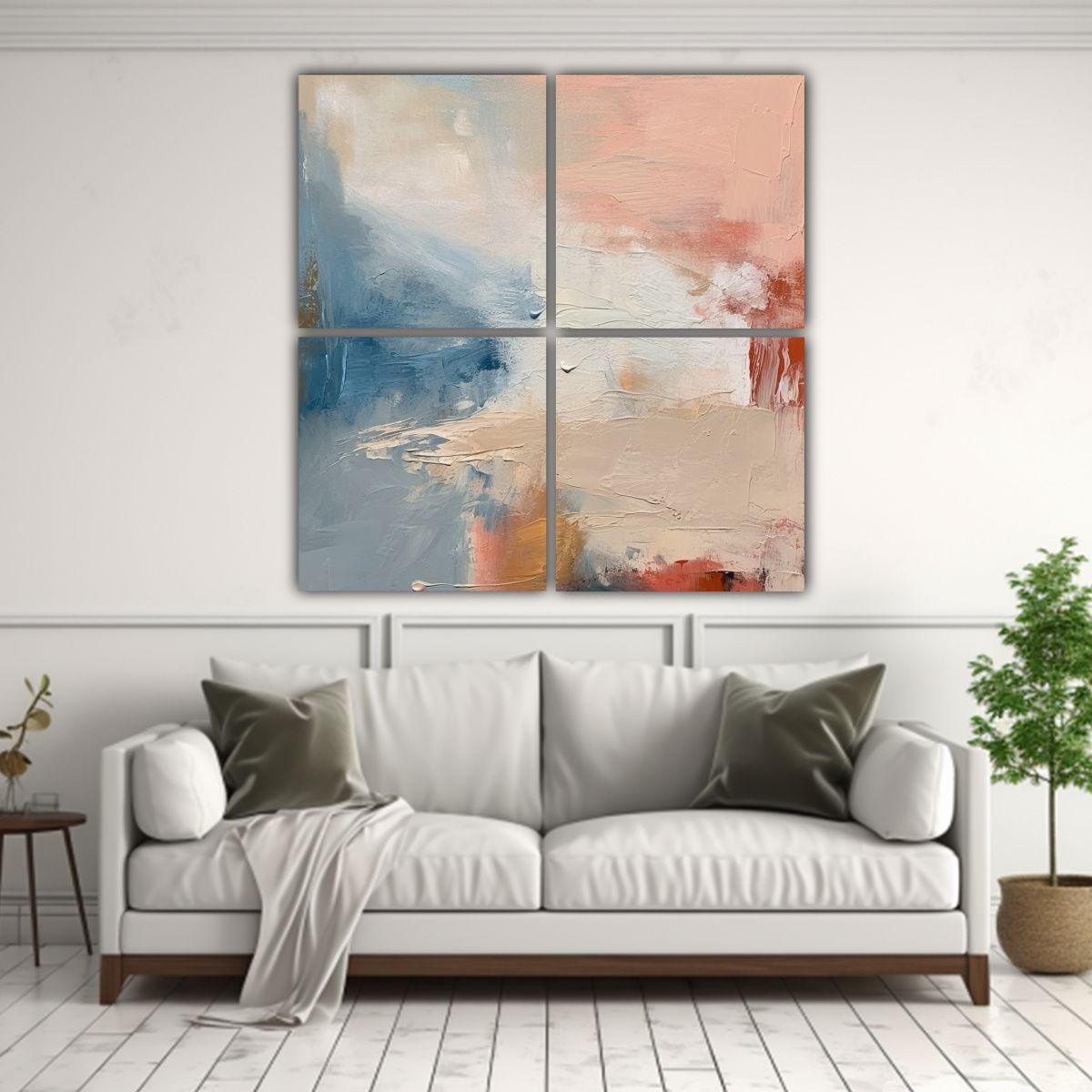 Pintura Abstracta En óleo Estilo Minimalista 200x200 Cm-2