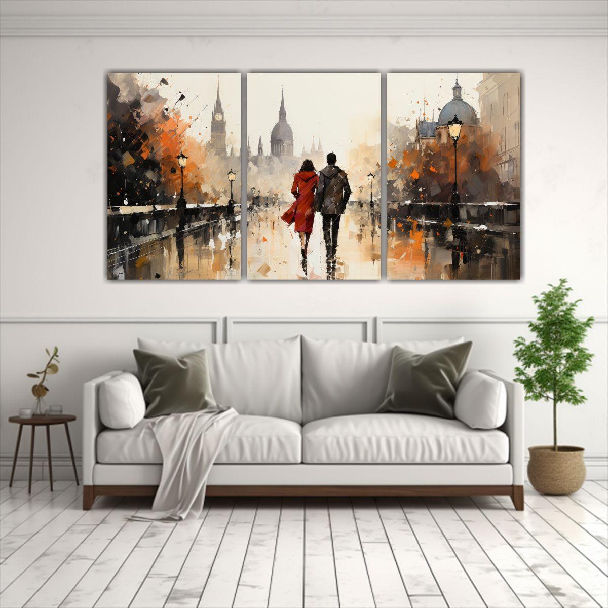 Pintura Decorativa Estilo Concepto: Pareja 120x60 Cm-2