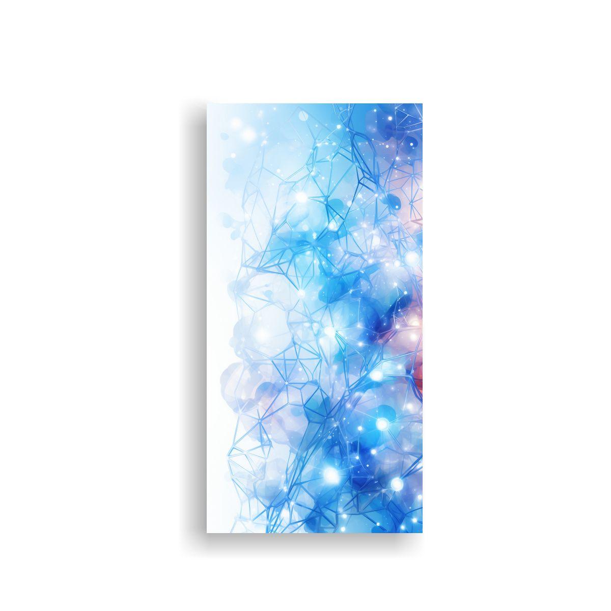 Cuadro Abstracto De Armonía Cromática En Fondo 20x40cm-0
