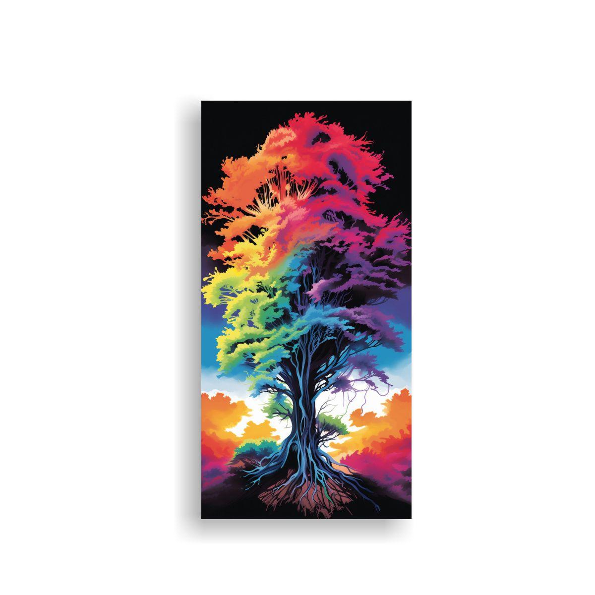 Pintura De Arte Abstracto Del Árbol De Secuoya 70x140cm-0