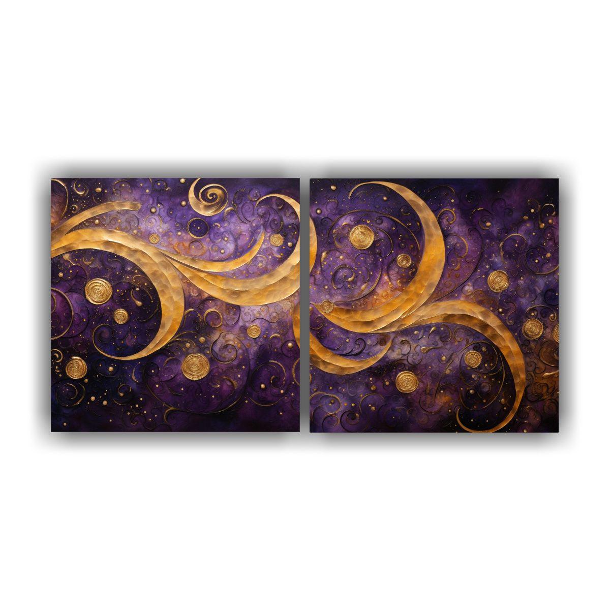 Pinturas Decorativas Conceptuales Dos Cuadros 100x50 Cm-0