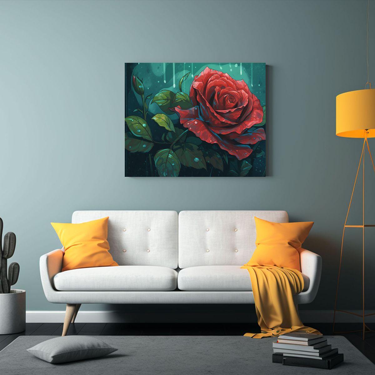 Cuadro De Diseño Profundidad 2d Rosa 65x50cm-2