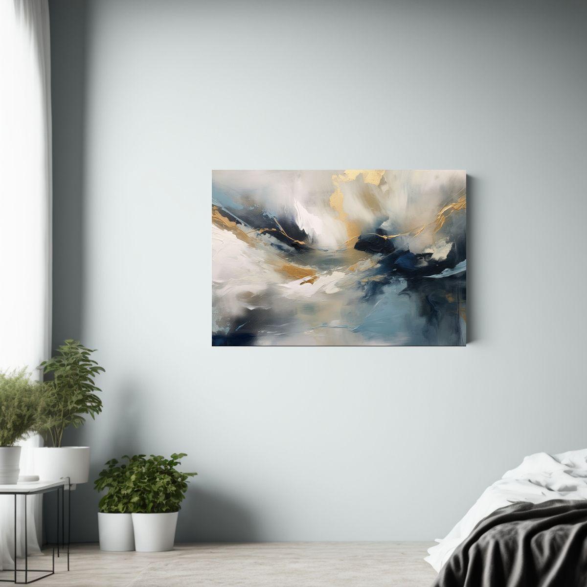 Pinturas Abstractas Estilo Ligh En Lienzo Colores 120x80cm-2