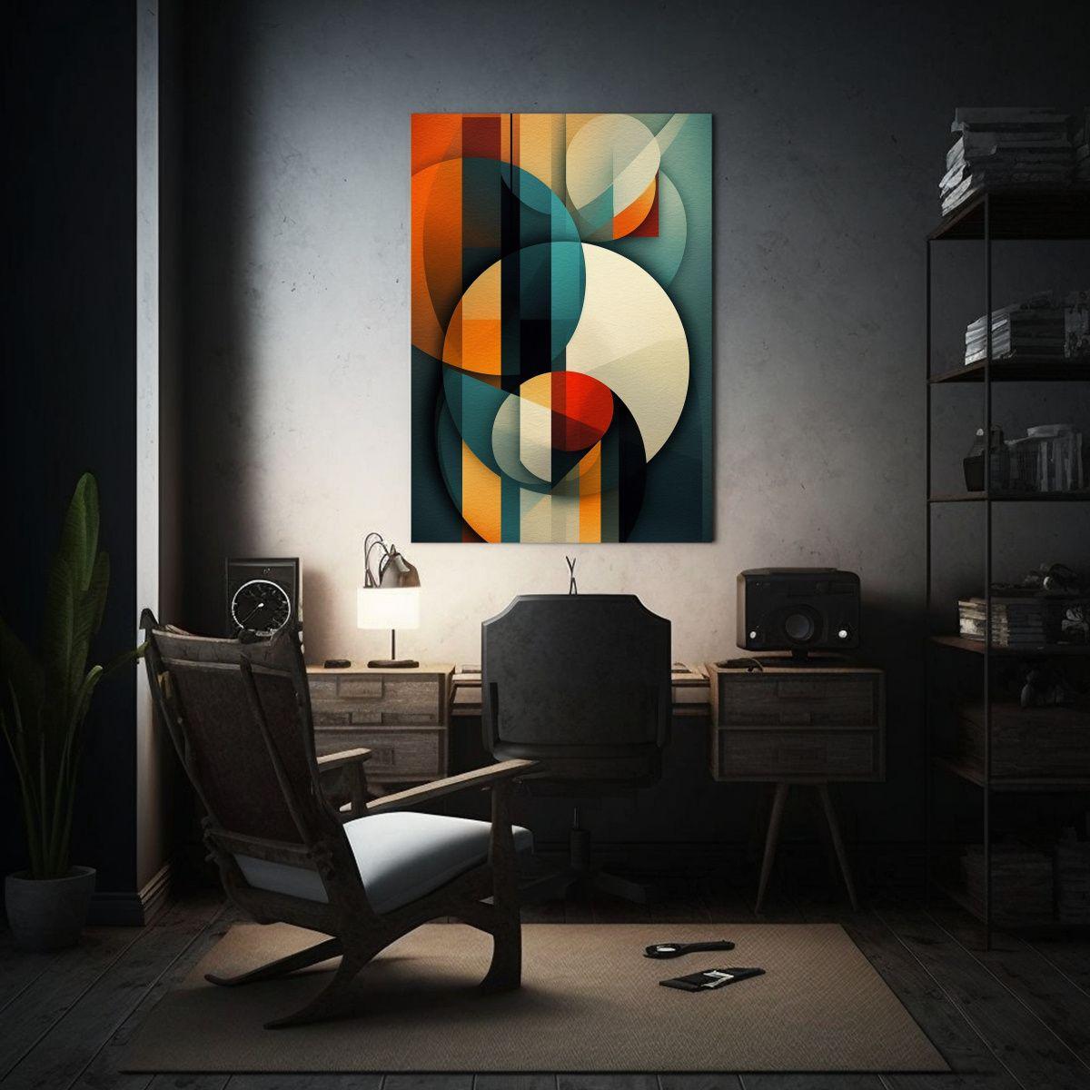 Pinturas Abstractas De Decoración Que Exploran 60x90cm-2