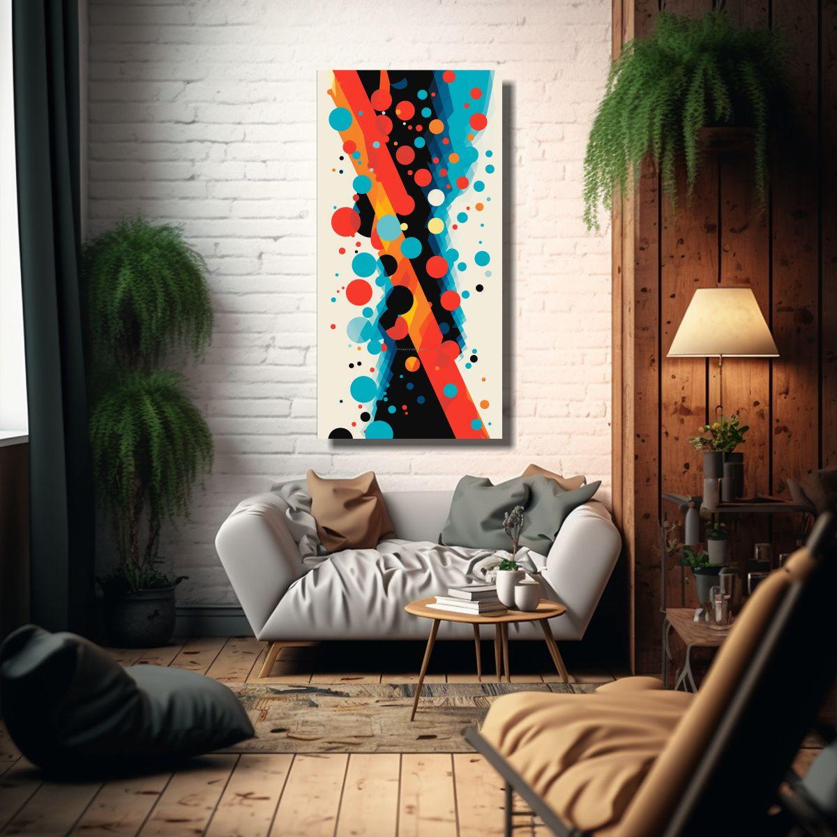 Cuadro De Tela Expresivo Y Dinámico, Una 20x40cm-2