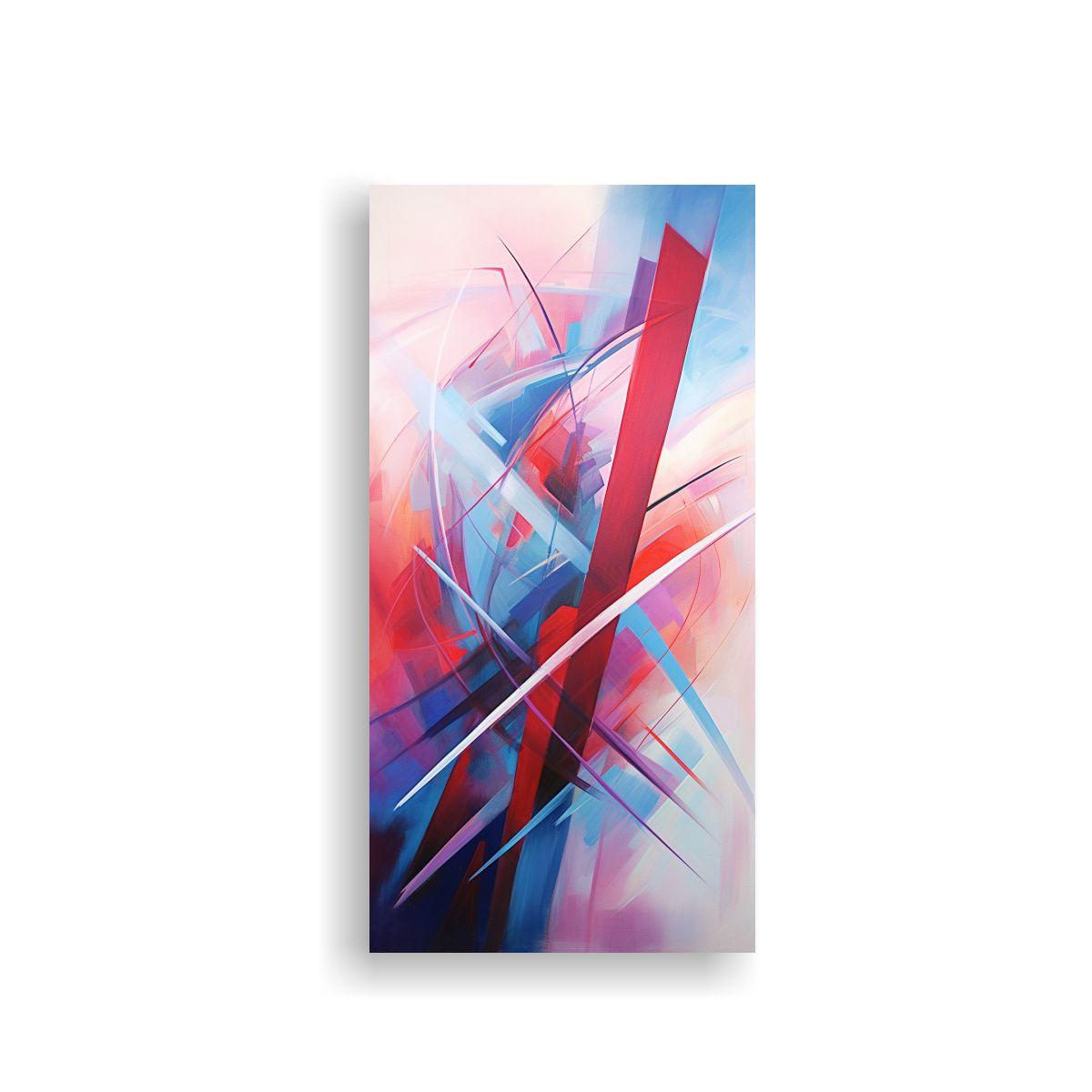 Cuadro Vintage Abstracto Reinterpretación 50x100cm-0