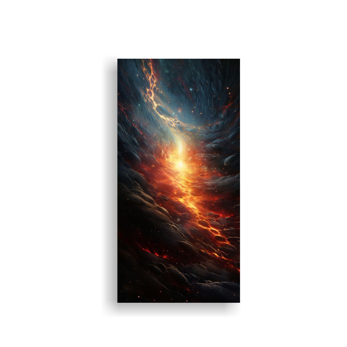 Pintura Decorativa De Equilibrio Cósmico En 70x140cm-0