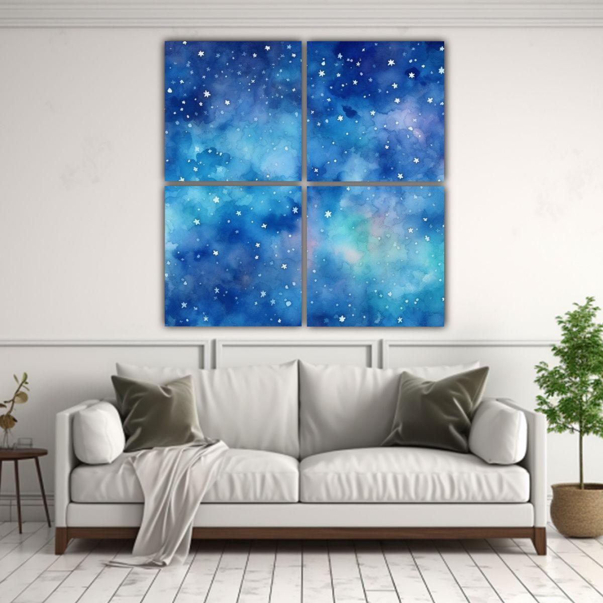 Cuadriptico Conceptual Fantástico: Fondo 140x140 Cm-2