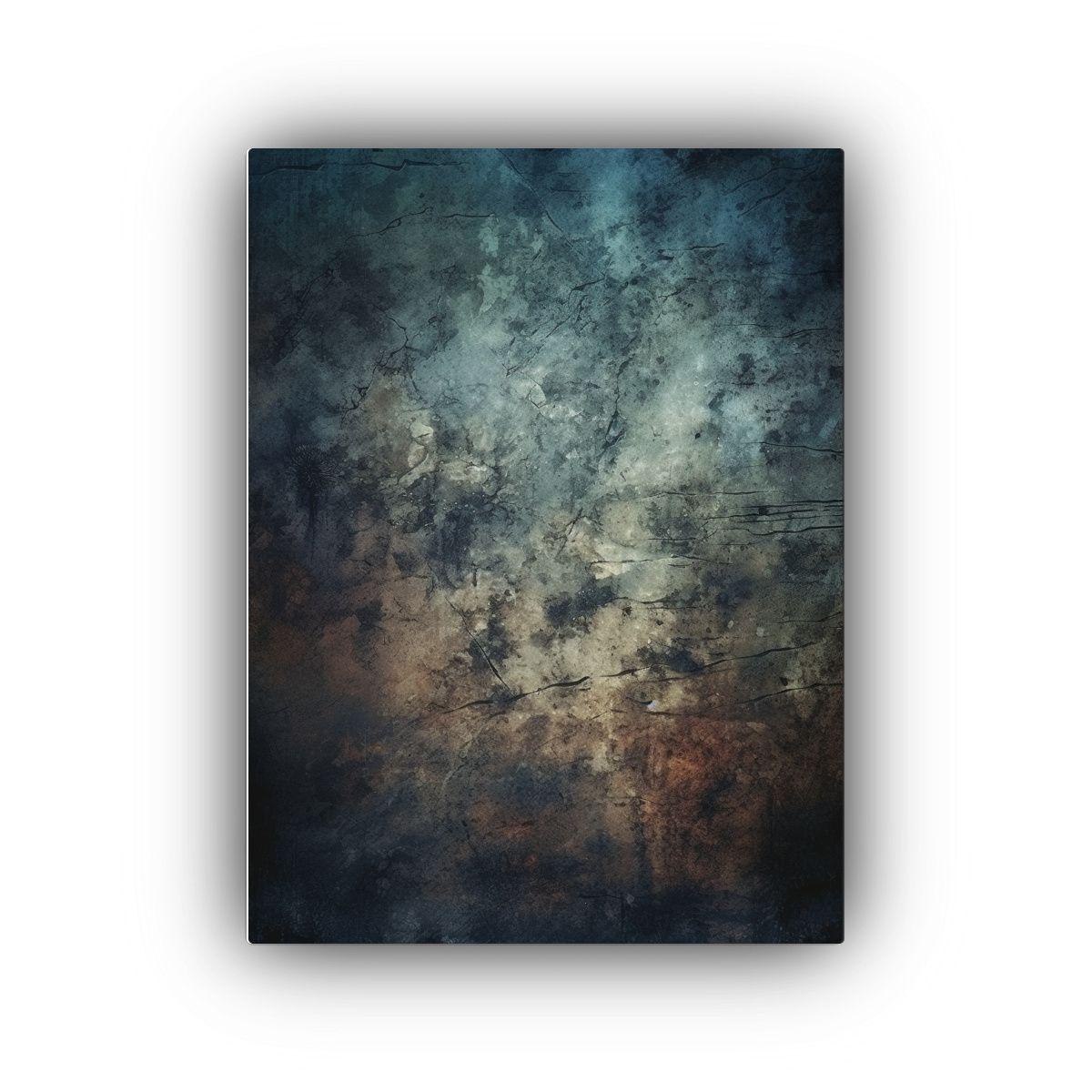 Pintura En Bastidor Abstracción Naturaleza 20x30cm-0