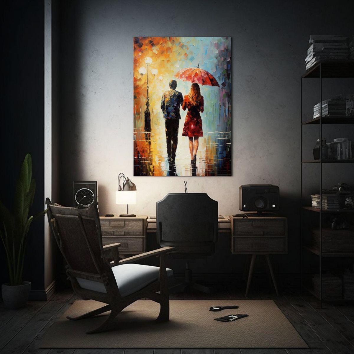 Pinturas Decorativas Modernas: Lienzo Abstracto 50x65cm-2