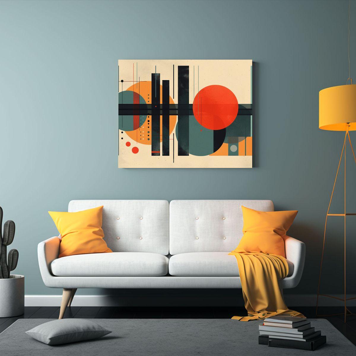 Pintura Decorativa Retro Abstracta En Estilo De Charles San. 120x80cm-2