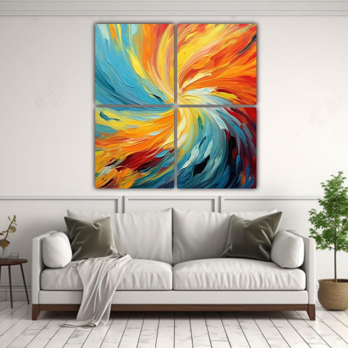 Artes De Pared Color Full Para Inspirar Con 180x180 Cm-2