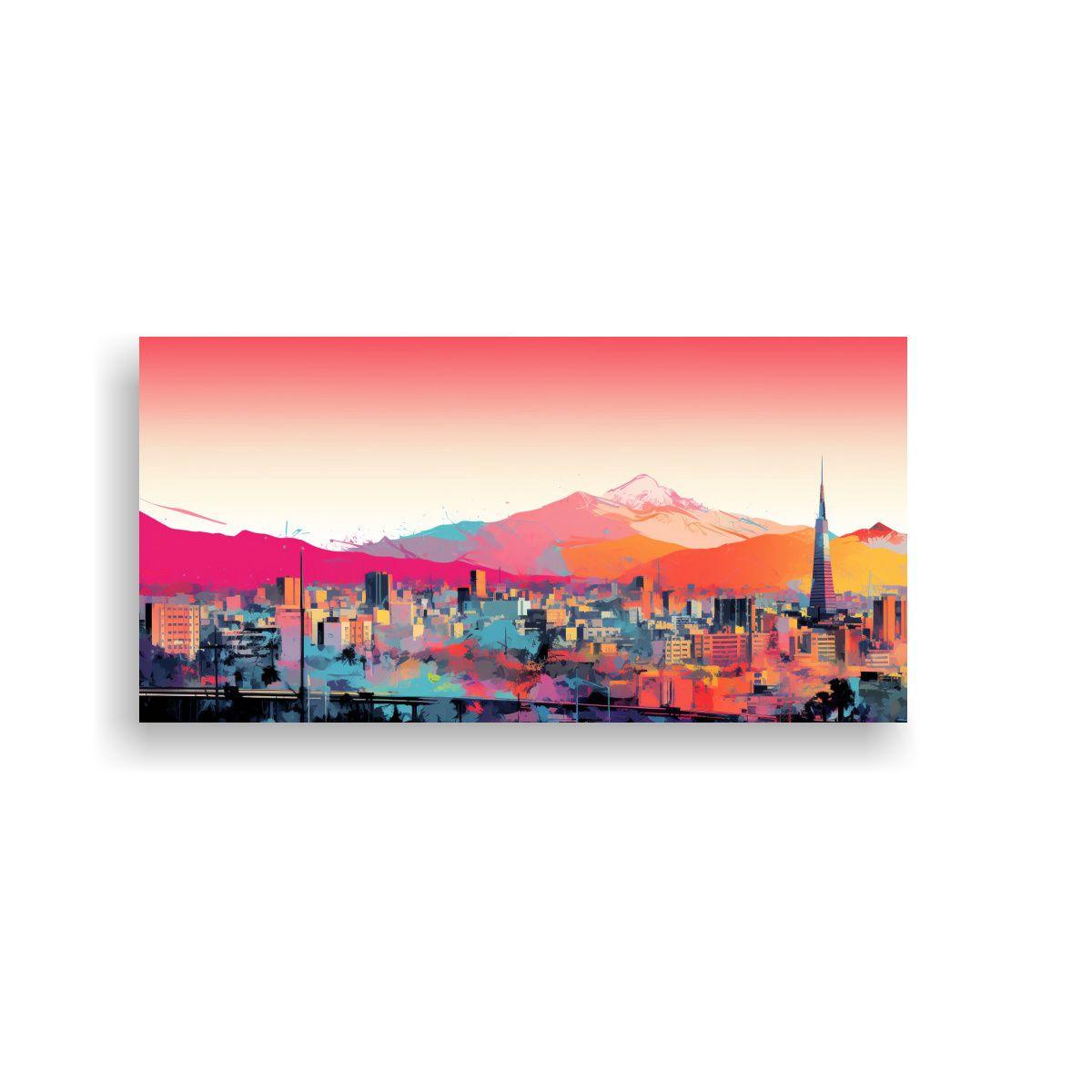 Pinturas Decorativas De Santiago En Colores 40x20cm-0