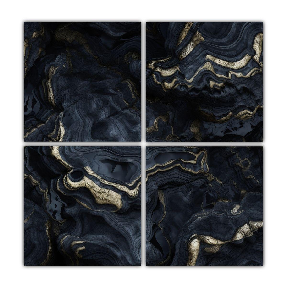 Pintura Decorativa TEMÁTICA TEXTURA OBSIDIANA 100x100 Cm-0