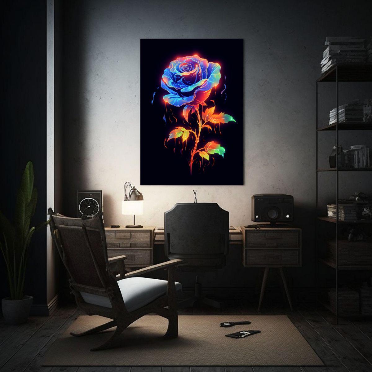 Lienzo De Tela Con Espectacular Calidez Y Rosa 80x120cm-2