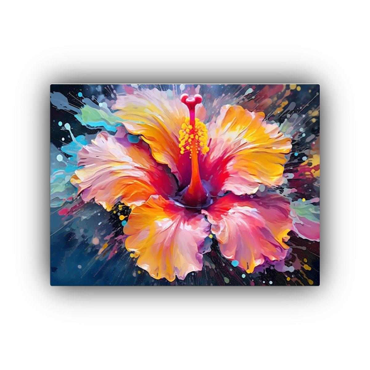 Cuadro Digital Inspiración Regalo Hibiscus 40x30cm-0